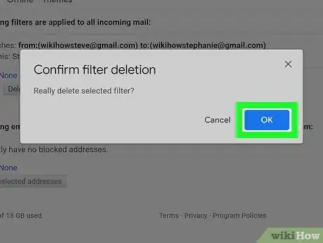 Imagen titulada Delete a Filter in Google Gmail Step 8