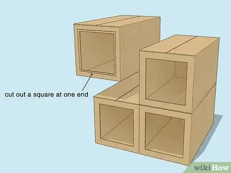 Imagen titulada Make a Cardboard Box Storage System Step 3