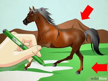 Imagen titulada Draw a Realistic Looking Horse Step 10