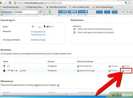 Imagen titulada Unlink a Computer from a Dropbox Account Step 4