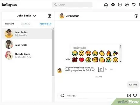 Imagen titulada React to Messages on Instagram Step 15