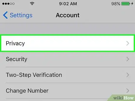 Imagen titulada Unblock Contacts on WhatsApp Step 4
