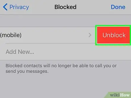 Imagen titulada Unblock Contacts on WhatsApp Step 7