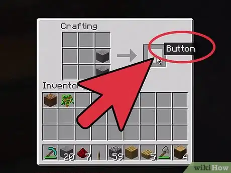 Imagen titulada Make a Button in Minecraft Step 3