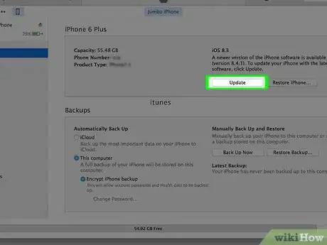 Imagen titulada Unjailbreak an iPhone Step 8