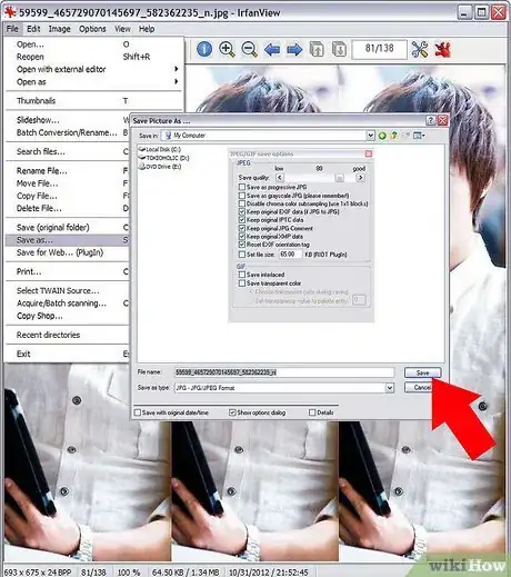 Imagen titulada Easily Shrink the Size of a Digital Photo Using IrfanView Step 9