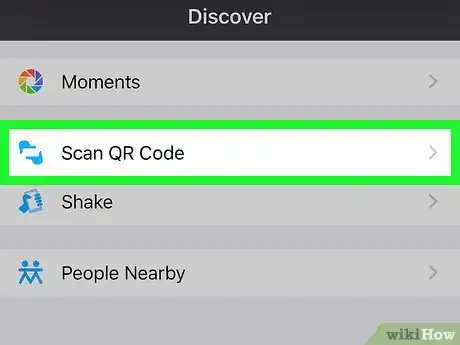 Imagen titulada Scan a QR Code on WeChat on iPhone or iPad Step 3