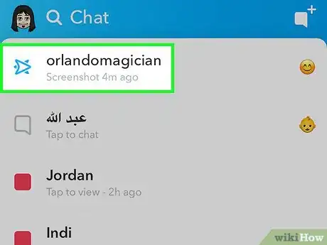 Imagen titulada View Pictures on Snapchat Step 3