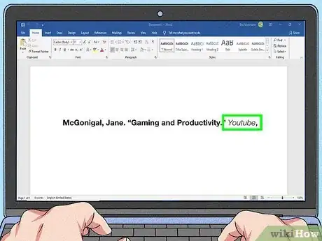 Imagen titulada Cite a YouTube Video in MLA Step 6