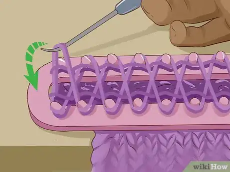 Imagen titulada Knit a Blanket on a Loom Step 14.jpeg