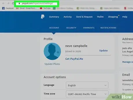 Imagen titulada Change Your PayPal Name Step 1