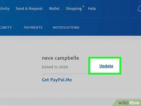 Imagen titulada Change Your PayPal Name Step 2