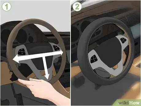 Imagen titulada Fit a Steering Wheel Cover Step 9