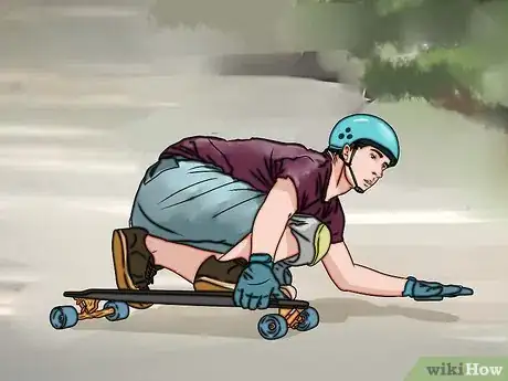 Imagen titulada Stop on a Longboard Step 10