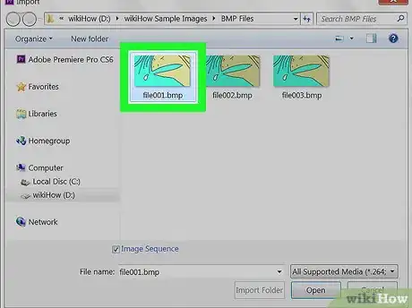 Imagen titulada Import an Image Sequence in Premiere Step 10