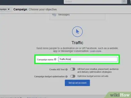 Imagen titulada Advertise on Facebook Step 6