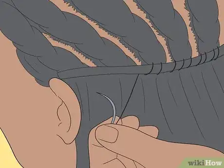 Imagen titulada Sew in a Lace Closure for Your Hair Step 16