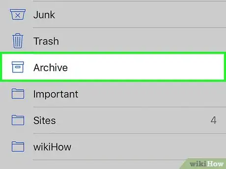 Imagen titulada View Archived Emails on iPhone Step 10