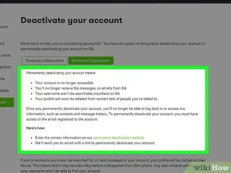 Imagen titulada Deactivate a Kik Account Step 2
