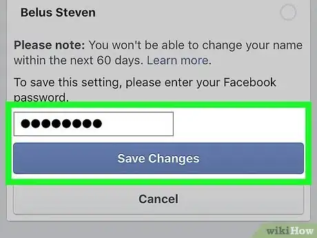 Imagen titulada Change Your Name on Facebook Step 10
