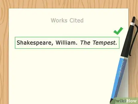 Imagen titulada Cite Shakespeare in MLA Step 9
