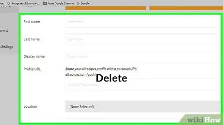 Imagen titulada Delete an Allrecipes Account Step 4