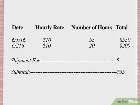 Imagen titulada Write an Invoice for Payment for Services Rendered Step 9