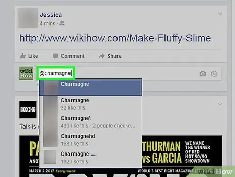 Imagen titulada Mention Someone in a Facebook Comment Step 9