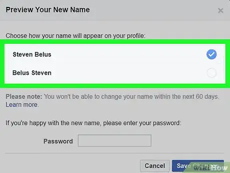 Imagen titulada Change Your Name on Facebook Step 18
