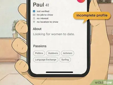 Imagen titulada Tell if a Dating Profile Is Fake Step 1