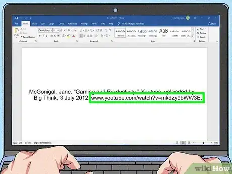 Imagen titulada Cite a YouTube Video in MLA Step 9