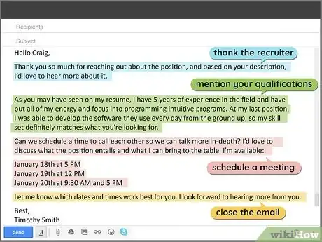 Imagen titulada Respond when a Recruiter Reaches Out Step 1