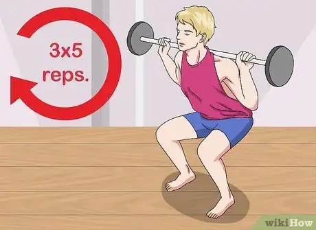 Imagen titulada Do 3x5 Squats Step 10