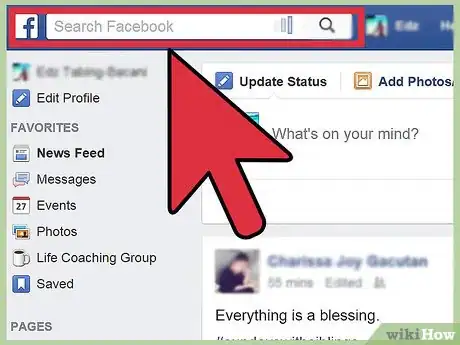 Imagen titulada Flirt With a Girl on Facebook Step 1