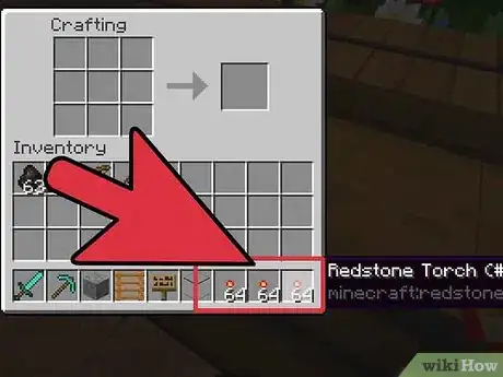 Imagen titulada Create Flickering Redstone Torches in Minecraft Step 4