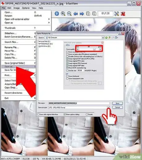 Imagen titulada Easily Shrink the Size of a Digital Photo Using IrfanView Step 8