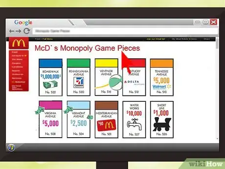 Imagen titulada Increase Your Chances at McDonald's Monopoly Game Step 2