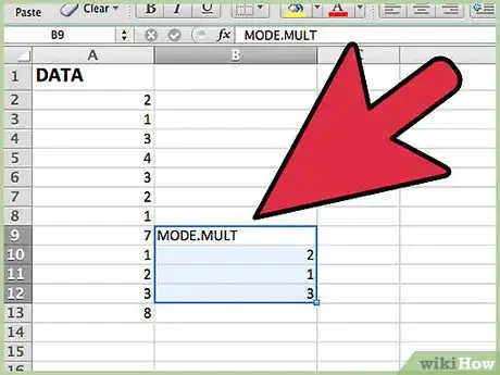 Imagen titulada Calculate Mode Using Excel Step 8