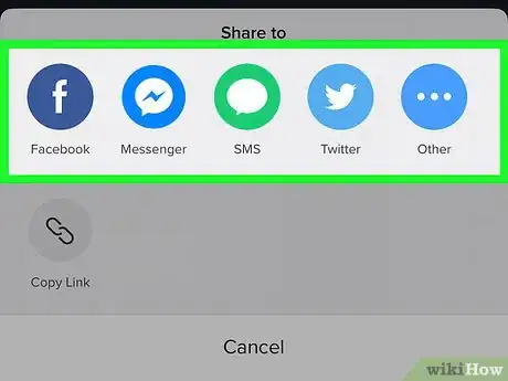Imagen titulada Share Your Tik Tok Profile on Social Media on iPhone or iPad Step 5