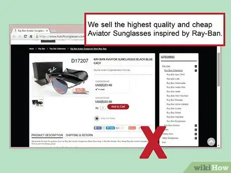 Imagen titulada Determine Authentic Sunglasses Step 4
