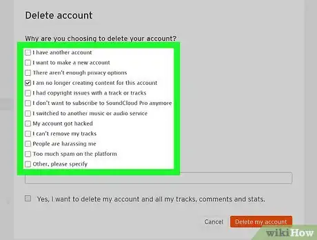 Imagen titulada Delete a Soundcloud Account Step 6