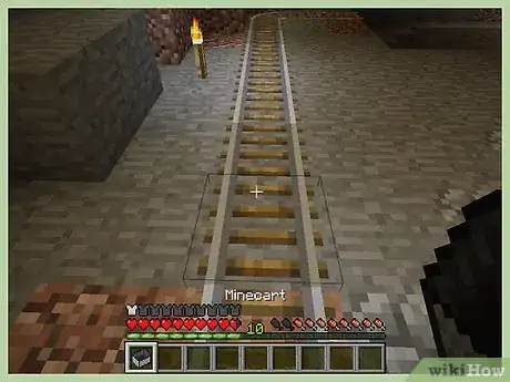 Imagen titulada Make a Minecart in Minecraft Step 17