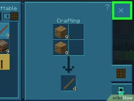 Imagen titulada Make a Fishing Rod in Minecraft Step 12