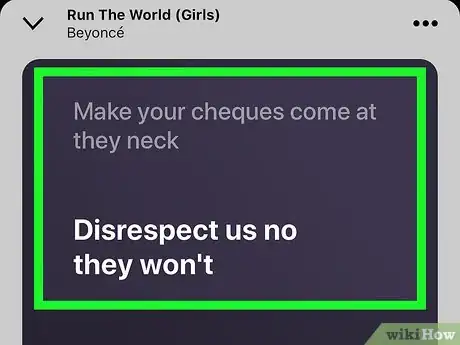 Imagen titulada Show Lyrics on Spotify on iPhone or iPad Step 14