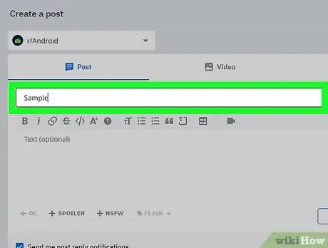 Imagen titulada Upload Videos to Reddit Step 8