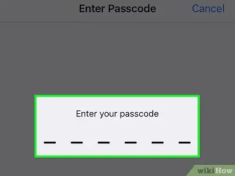 Imagen titulada Turn Off Your iPhone Passcode Step 3