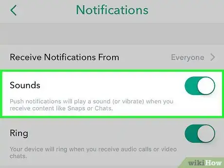 Imagen titulada Hear Sounds when Someone Sends You a Snapchat Step 5
