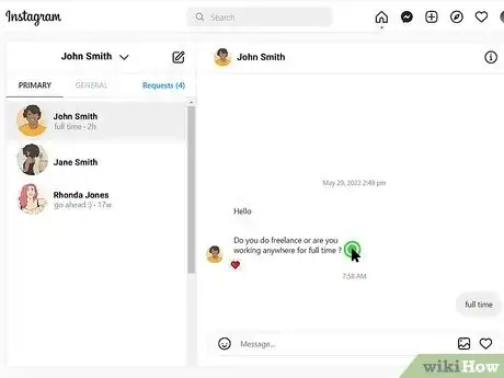 Imagen titulada React to Messages on Instagram Step 13