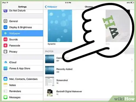 Imagen titulada Change the Lock Screen Background on an iPad Step 6