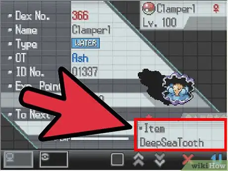 Imagen titulada Evolve Clamperl in Pokemon Step 3